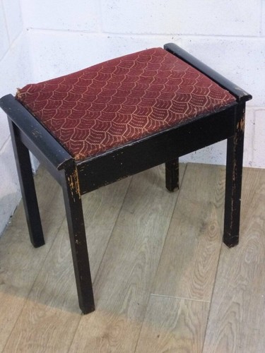 Edwardian black painted piano - black,