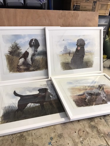 Fab set framed gun - gun, dog