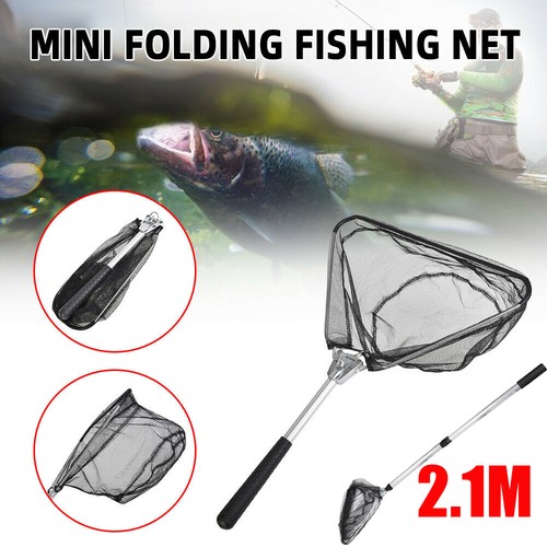 Landing net telescopic folding - net,