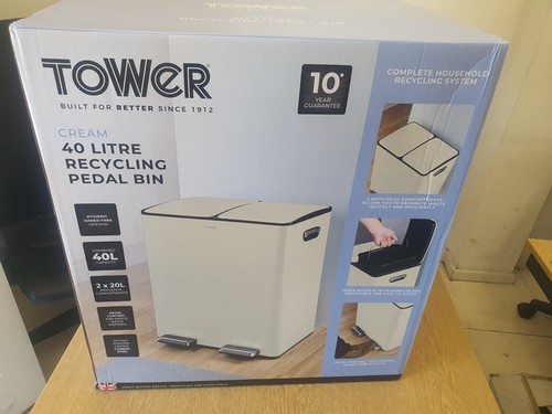 Tower 40l cream recycling