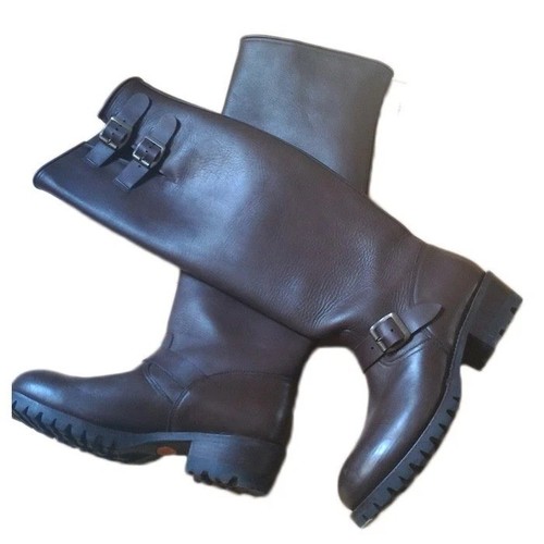 Handmade tall black leather - tall,
