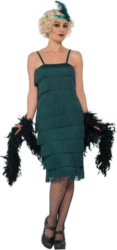 Ladies 1920s green - green, flapper