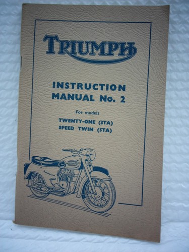 Nos triumph instruction shop - nos,