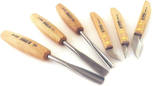 Narex piece carving set with - piece,