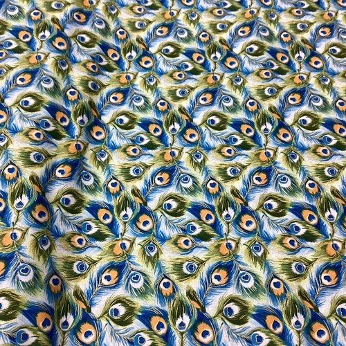 Fabric freedom peacocks - fabric, freedom-peacocks-100%