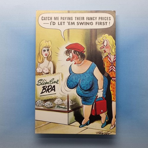 Comic postcard fat - comic,