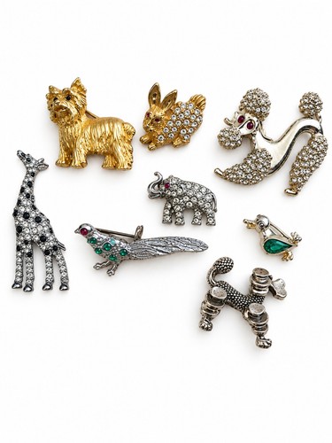 Vintage animal brooch pin - vintage,