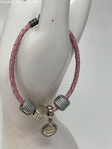 Pandora silver 925 - ale, leather