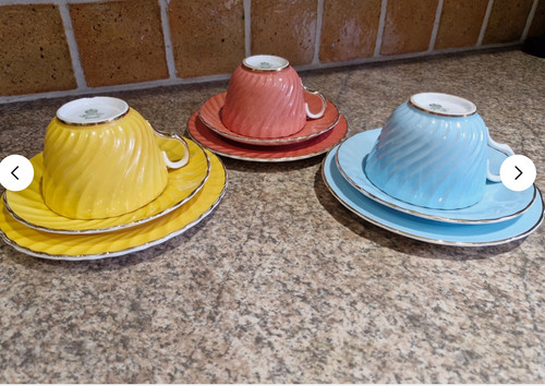 Three aynsley pastel colours - three,