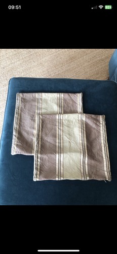 Pair silk cushion covers - pair, of