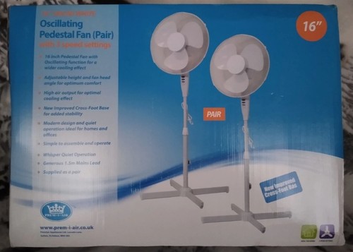 Inch pedestal fans pair - 16",