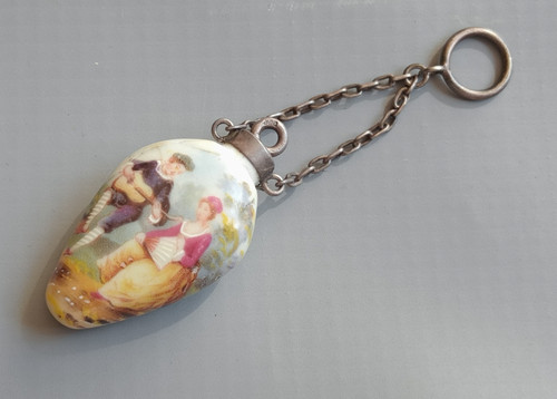 Antique porcelain mini perfume - porcelain,