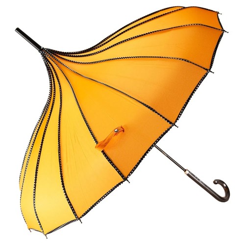 Orange pagoda brolly - pagoda,