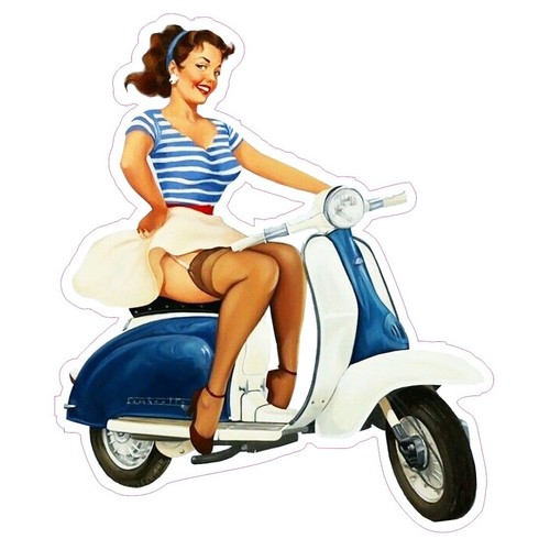 Shaped vinyl sticker retro - shaped,