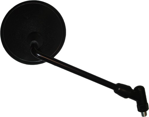 Mirror 10mm black round - mirror,