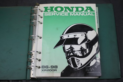 1986 honda xr200r - honda, service