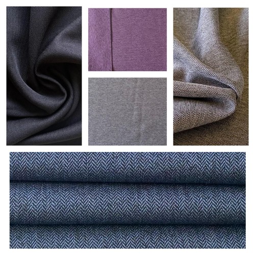 Herringbone tweed suiting - herringbone,
