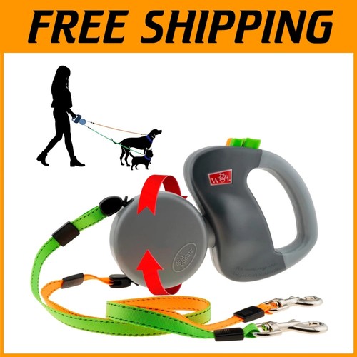 Dual dog retractable leash - leash,
