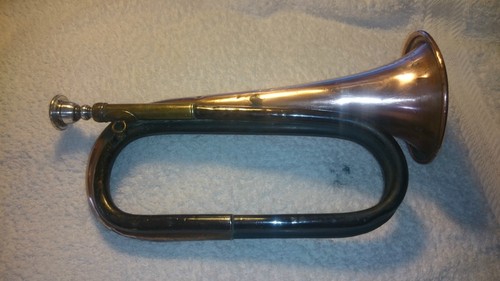 Army brass bugle - bugle,