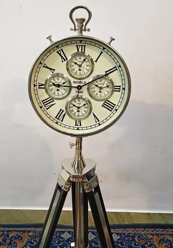 World time clock with - , tripod