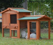 Large rabbit hutch built in - large,