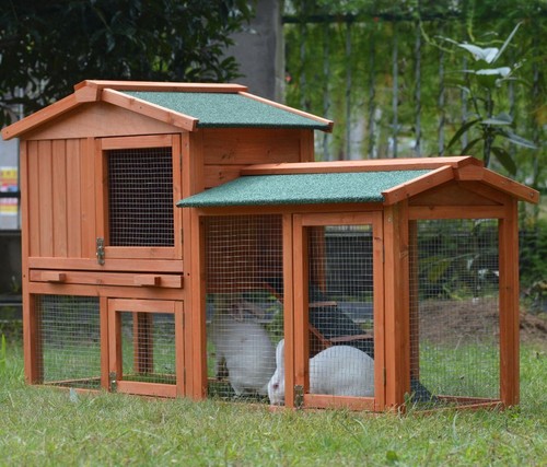 Large rabbit hutch built in - hutch,