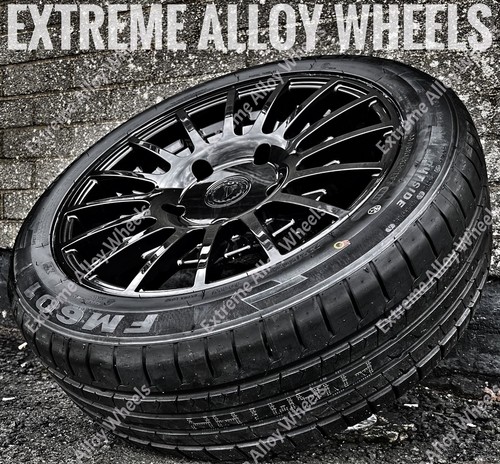 Black alloy wheels fits - tm,