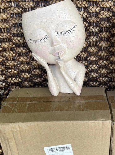 Lady face planter pots flower - lady,