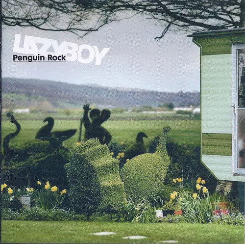 Penguin rock lazyboy - penguin, rock,