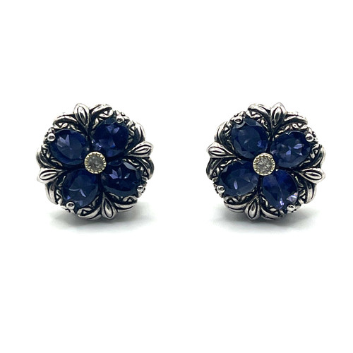 Barbara bixby earrings iolite - earrings,