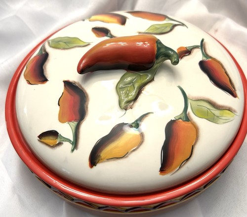 Vtg clay art hand painted - clay,