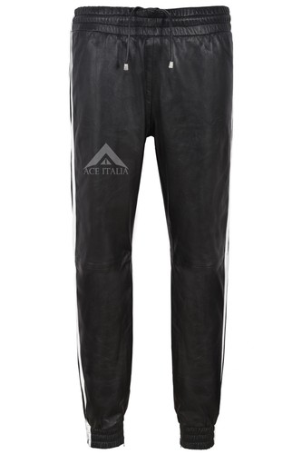 Mens real leather - mens, trouser
