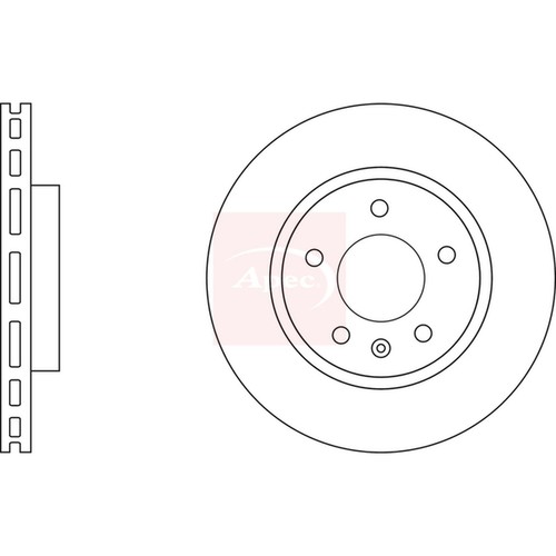 Brake discs vented for opel - for,