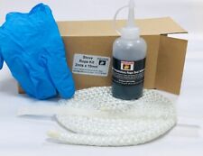 STOVE ROPE DOOR SEAL LOG WOODBURNER STOVE OVEN FIRE GLUE 5,6,8,10,12,20,25mm