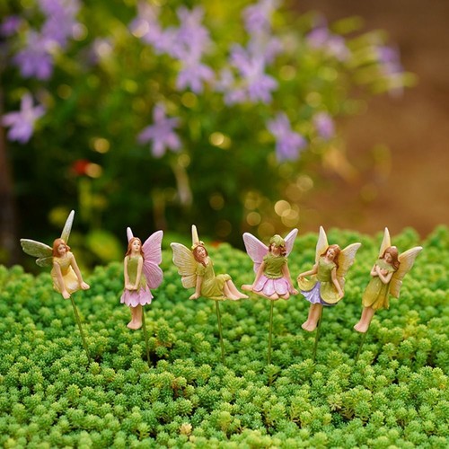 6pcs resin flower - flower, fairy
