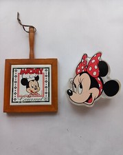 Vintage Eurodisney Mickey & Minnie Mouse Kitchen Bundle. Trivet & Sweet Box