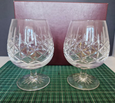 Vintage Edinburgh Crystal Appin? brandy glasses  " Made in Edinburgh" Mark