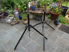 Pair of Vintage Original 1960s Band Speaker Stands Adjustable Height Stands*