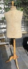 Antique French Tailors dummy/shop Display Mannequin With Wooden Base