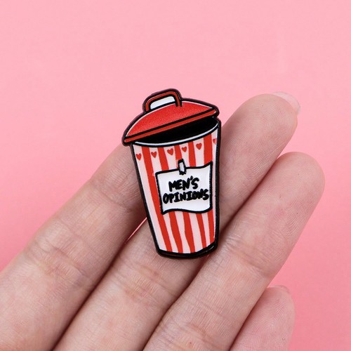 Mens opinions mini bin - bin, enamel