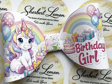 UNICORN BIRTHDAY GIRL 4"