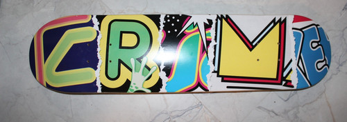 Vintage crime skate board - vintage,