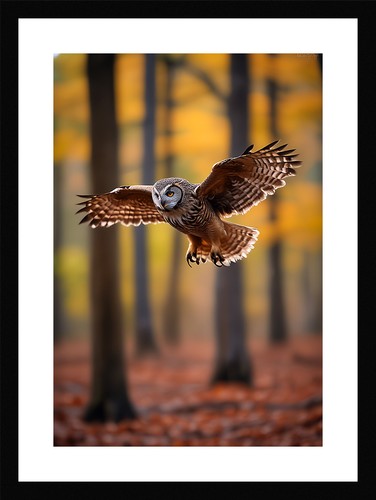 Intimate owl framed - intimate, wall
