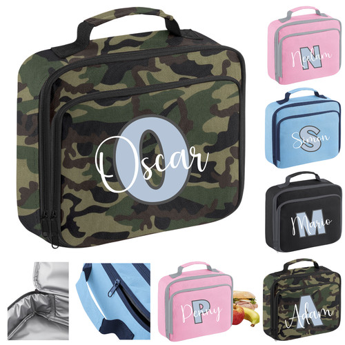 Personalised school lunch bag - personalised,