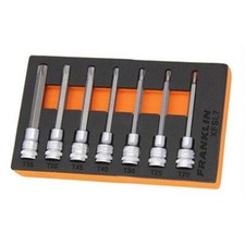 FRANKLIN TOOLS XFSL7 TORX KEY BIT SOCKET SET 3/8 Drive 95MM LONG  Professional 