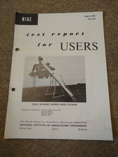 NIAE Test Report - Ideal Rothery Senior Grain Cleaner May 1963 Report 349