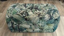 Sofa Workshop Tuft Rectangular Footstool Forest Velvet Green