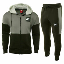 Nike Air Mens Tracksuit Fleece Hoodie Joggers Sweatpants Hoody Bottoms Green NEW