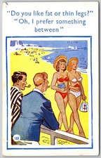 Vintage Comic Beach Scene
