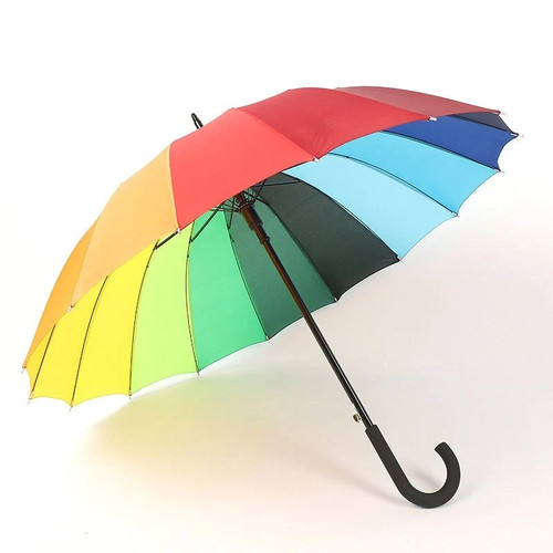 Large colourful rainbow golf - large,